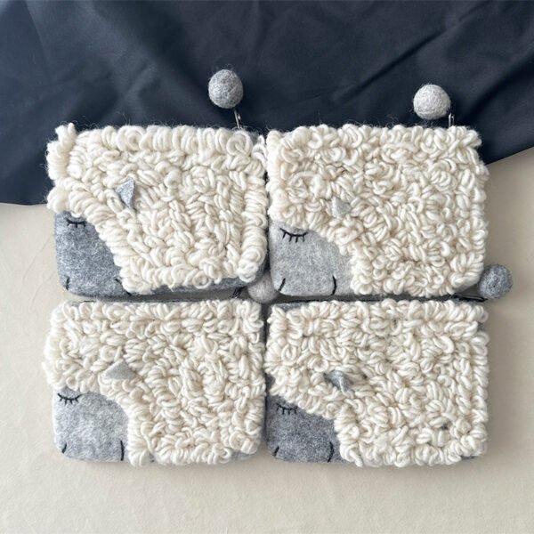 Felt sheep wallets