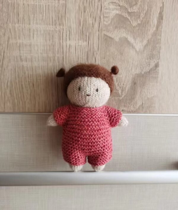 Hand-knitted little girl